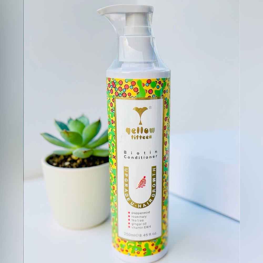 Yellow Fifteen Conditioner Hair Growth. Peppermint, Rosemary, Tea Tree NEW PC
